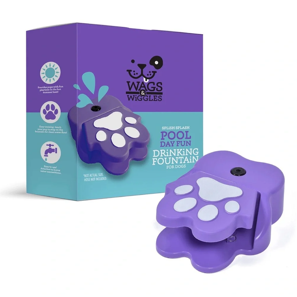 New 12” Drinking Fountain for Dogs Wags & Wiggles